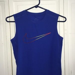 KIDS NIKE DRI FIT FITTED SLEEVELESS SHIRT